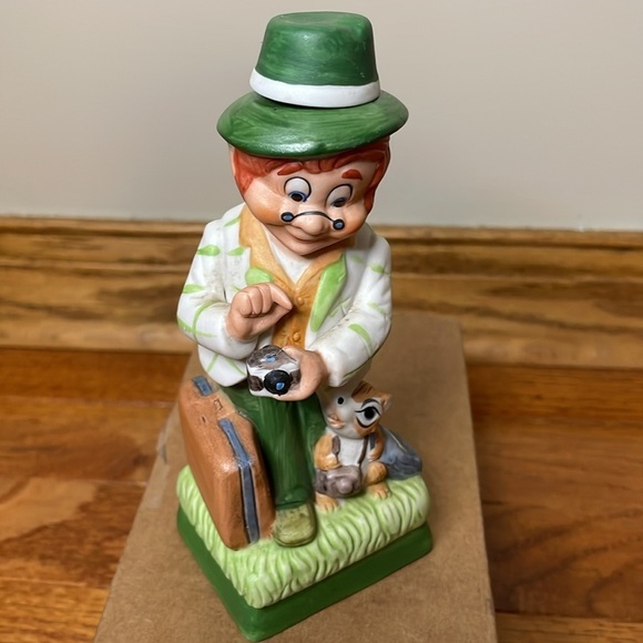 Rare-1980 "Mr Tourist Leprechaun" Mr. Lucky Series, Hoffman Distilling Decanter - Picture 8 of 11